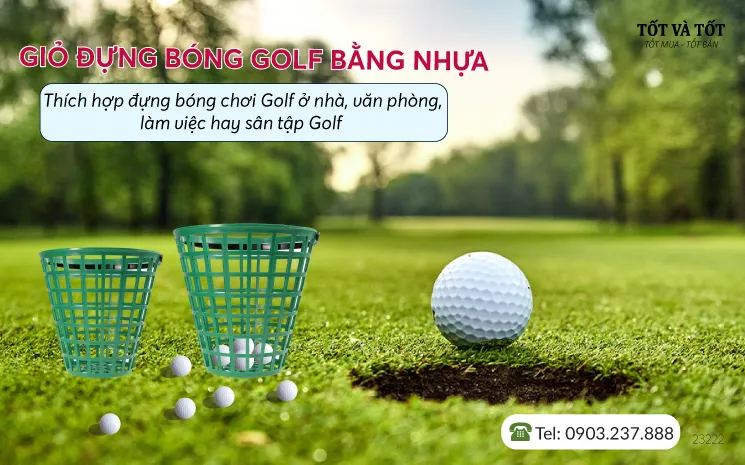 Giỏ đựng bóng golf bằng nhựa